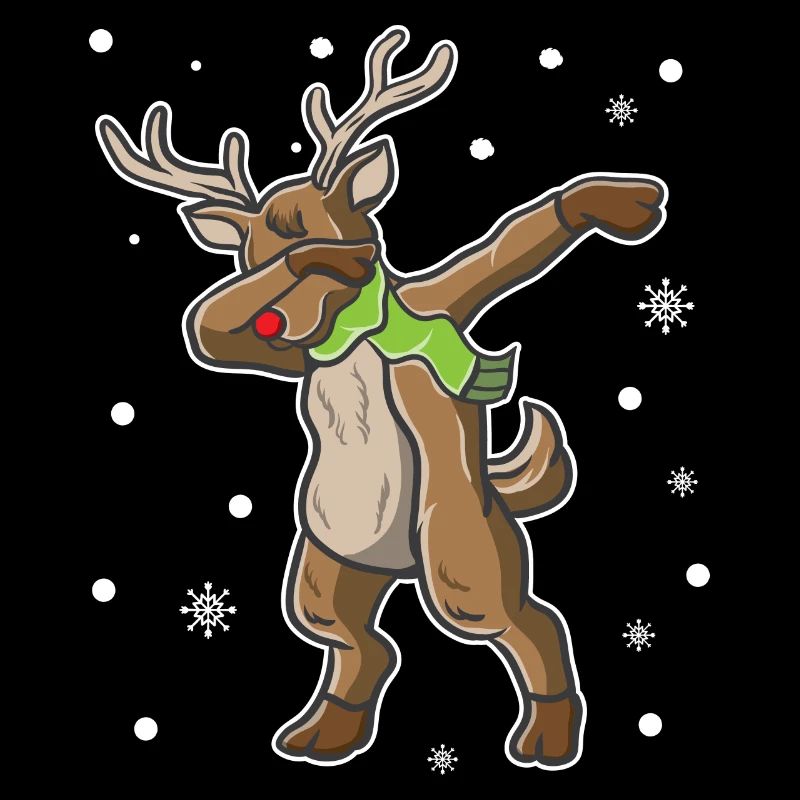 Dabbing Deer Christmas Xmas Yuletide Holiday Gift
