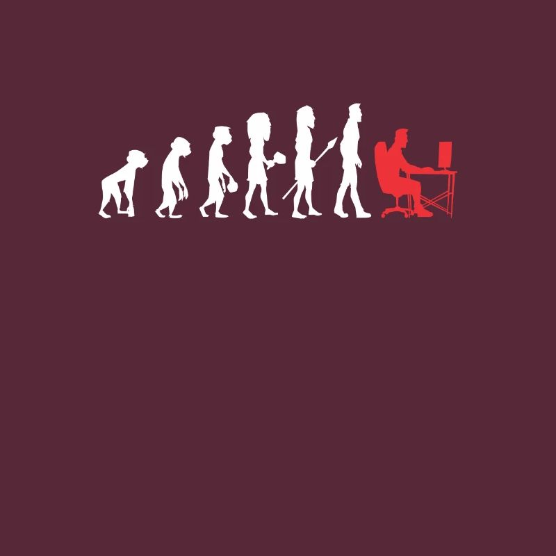 Gamer evolution gaming nerd gambler computer