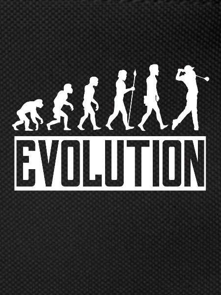Golf evolution golfer golfer