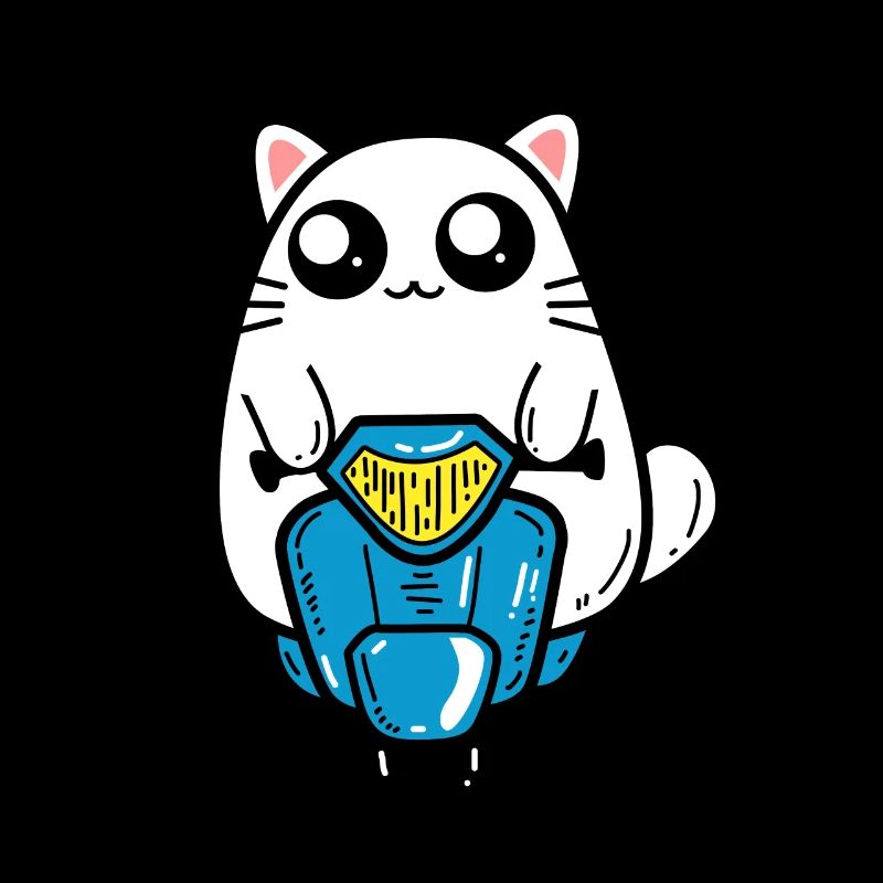 Katze Motorroller