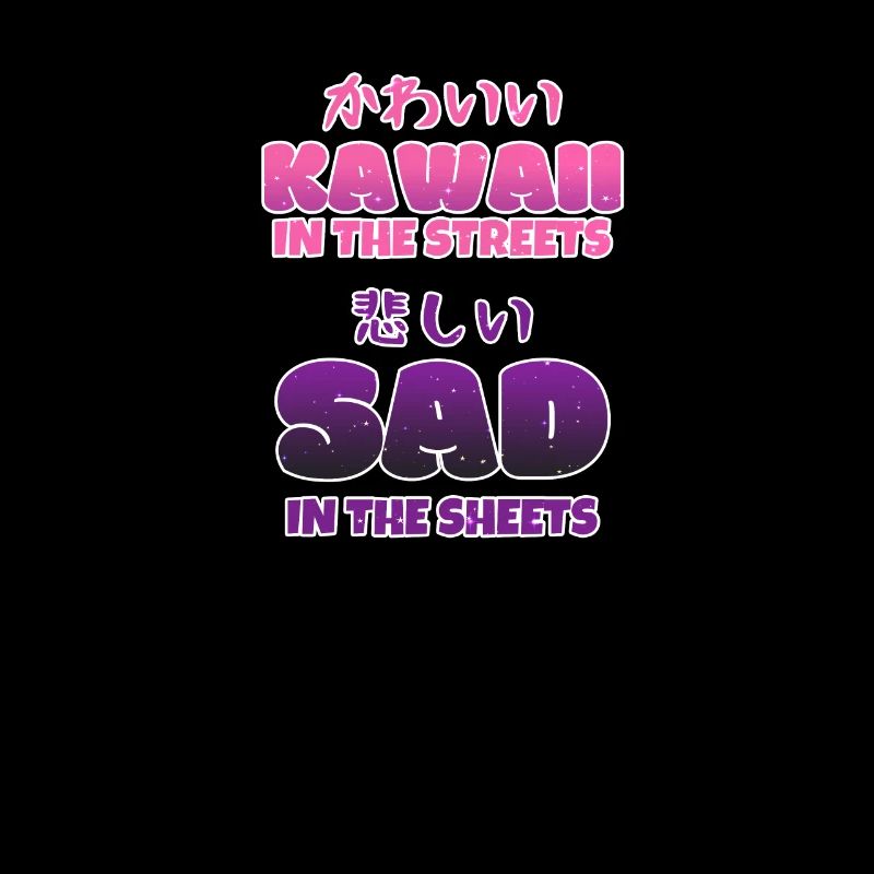 Yami Kawaii dans les rues triste dans les draps
