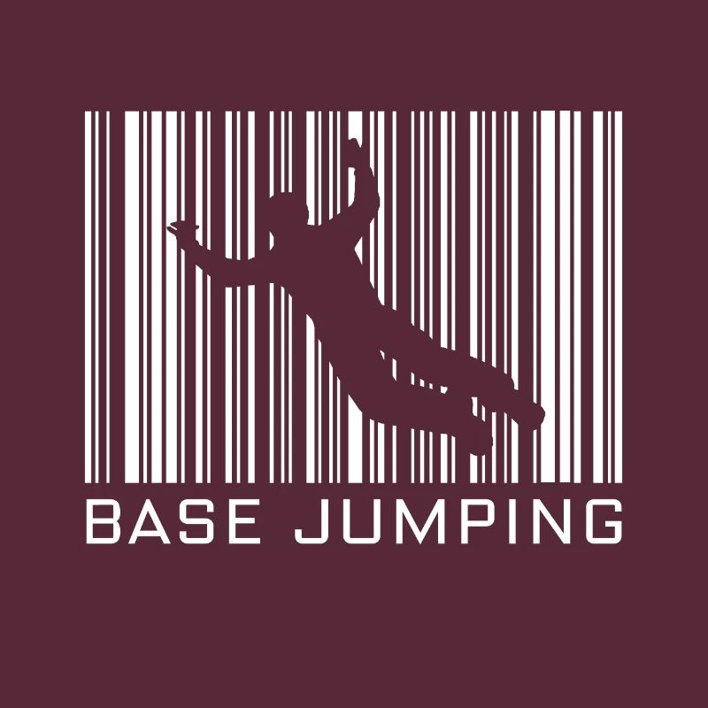 Base-Jumping Hobby mit Barcode