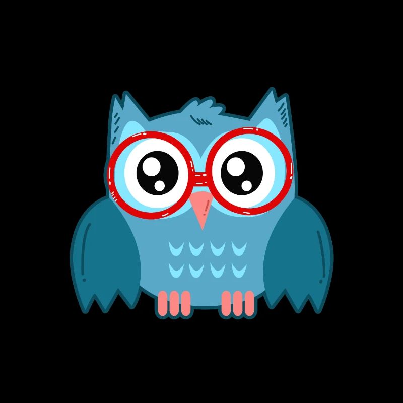 Eule mit Brille