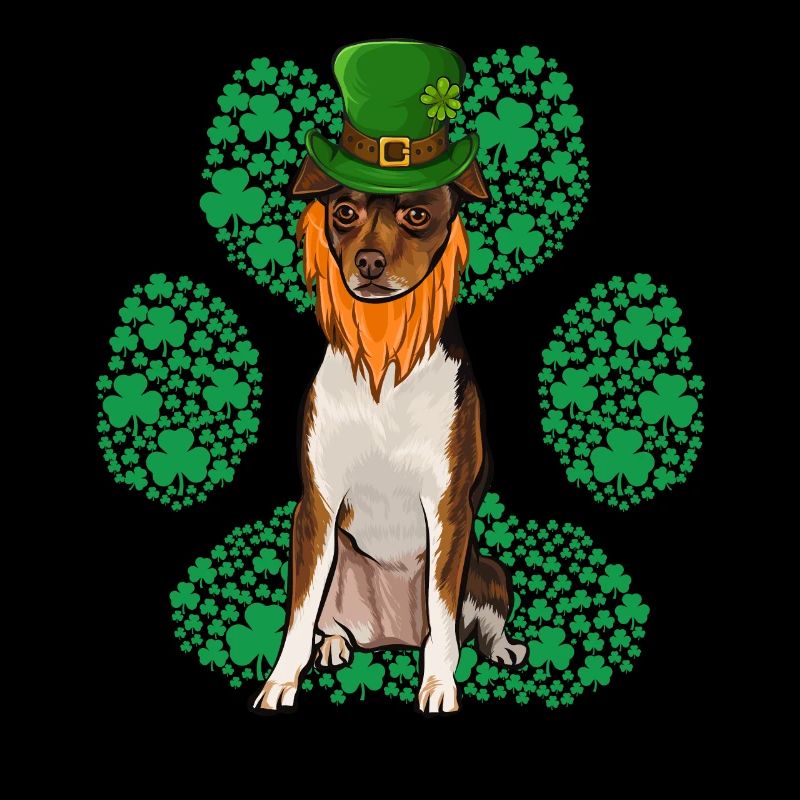 Leprechaun Spielzeug Fox Terrier St Patricks Day Shamroc