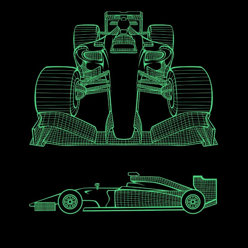 Voiture de course en 3D formule de course voiture de course 1 un