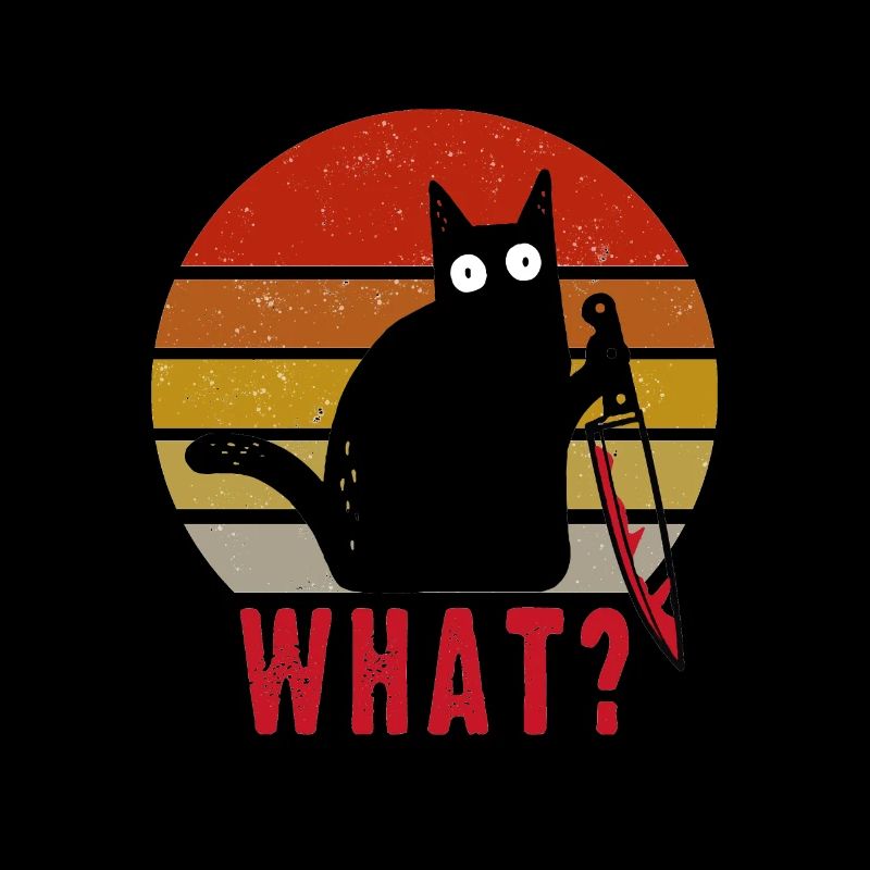 Chat noir avec un couteau quoi?