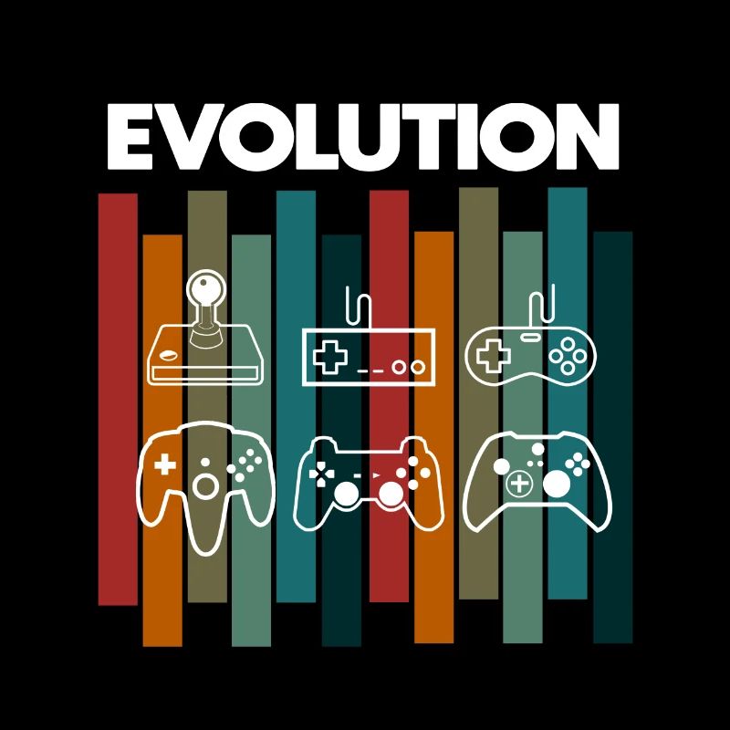 Retro Evolution Gamer Nerd lustiger spruch
