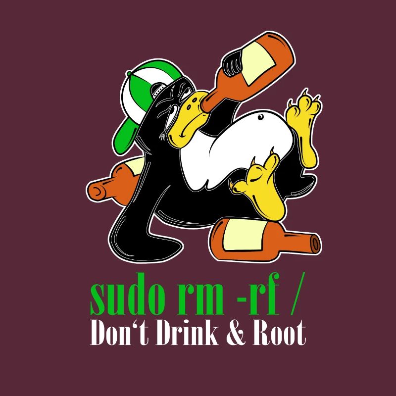 Linux Penguin Sudo Admin Funny Computer Science PC Nerd