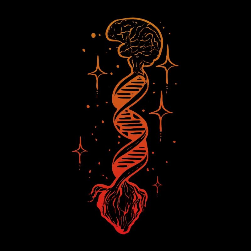 Heart-brain-tree anatomist or researcher gift