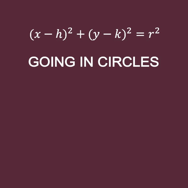 Circular formula math teacher engineer geek