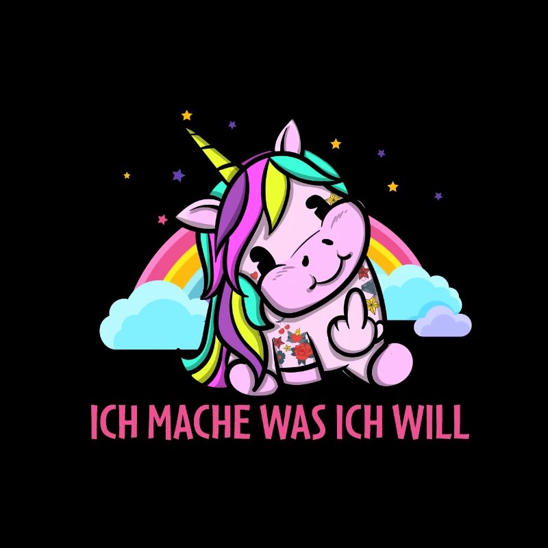 Einhorn Lustig Ich Mache Was Ich Will