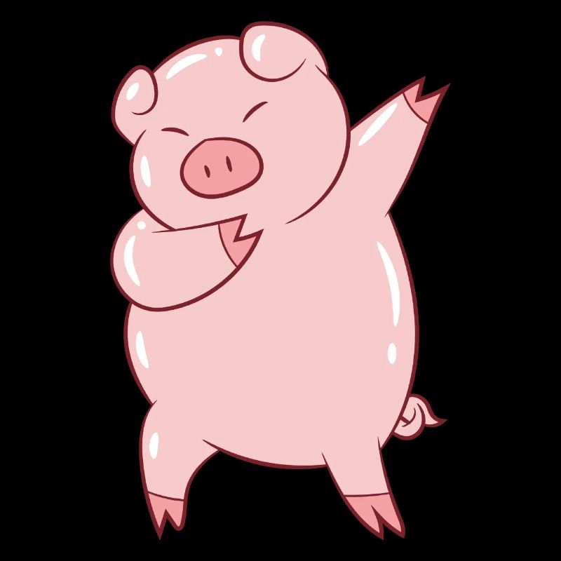 Cute Dabbing Pig