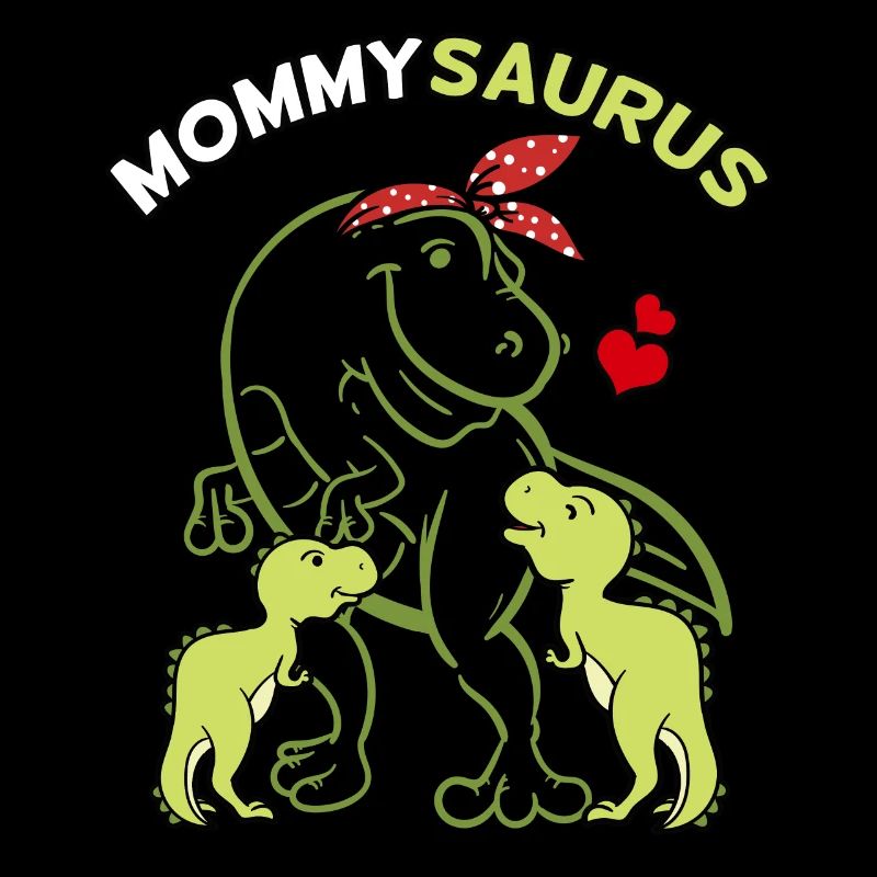 Mommysaurus mit 2 Babys
