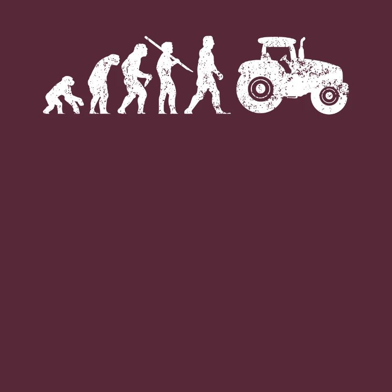 Traktor Evolution vom Affen zum Traktorfahrer
