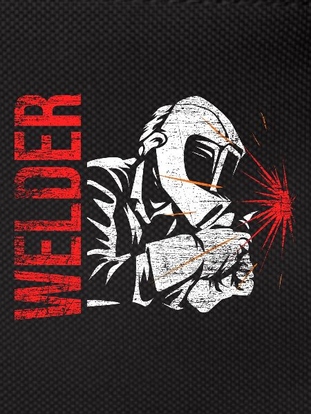 Profession welder welding