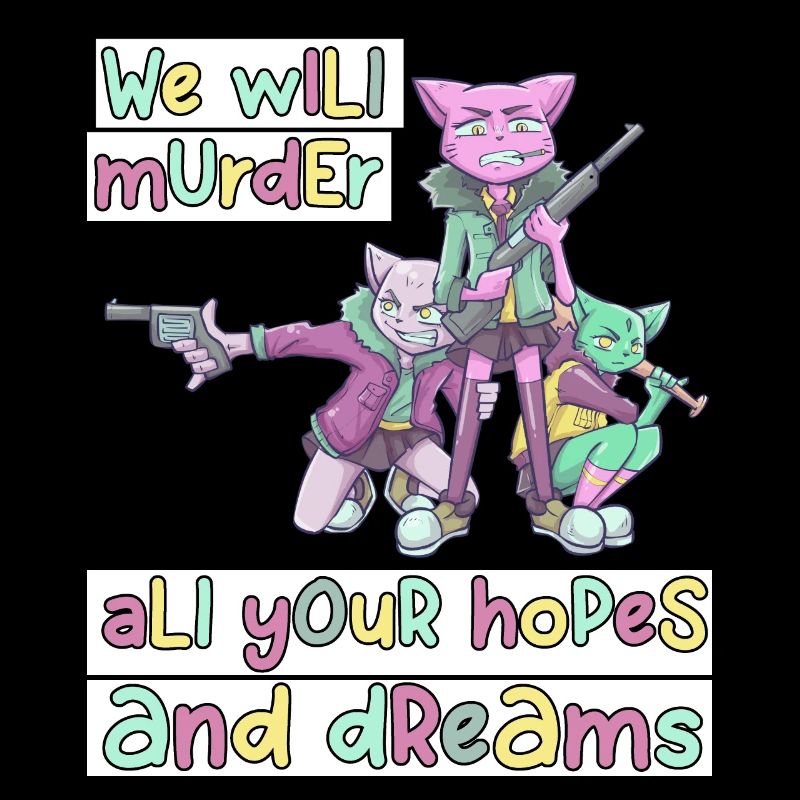 Patel Goth Kawaii Anime Comic Katzen Gothic
