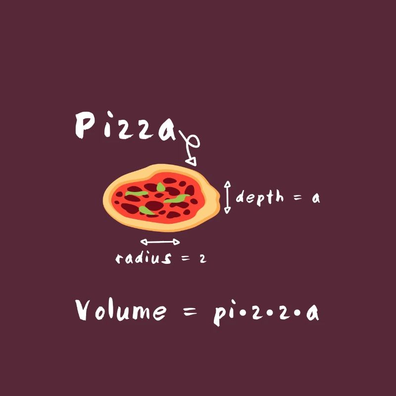 Pizza formula math math fun shirt gift