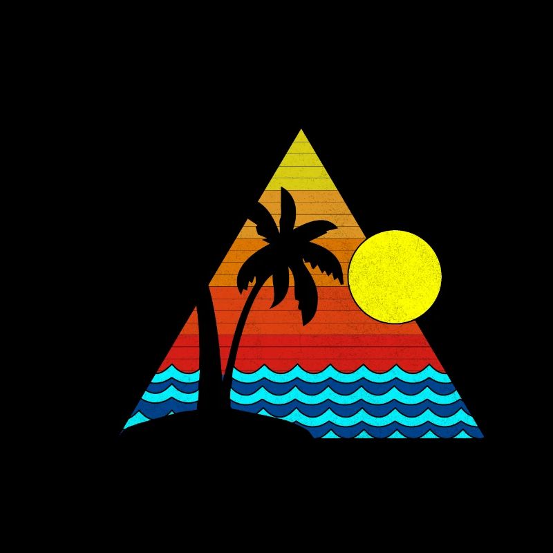Palm trees and beach