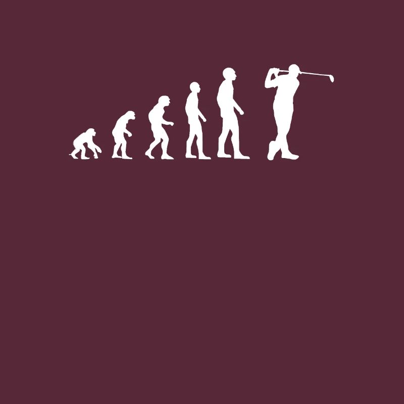 Golf Evolution of Man Golfer
