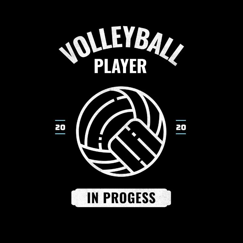 Volleyball player in progress
