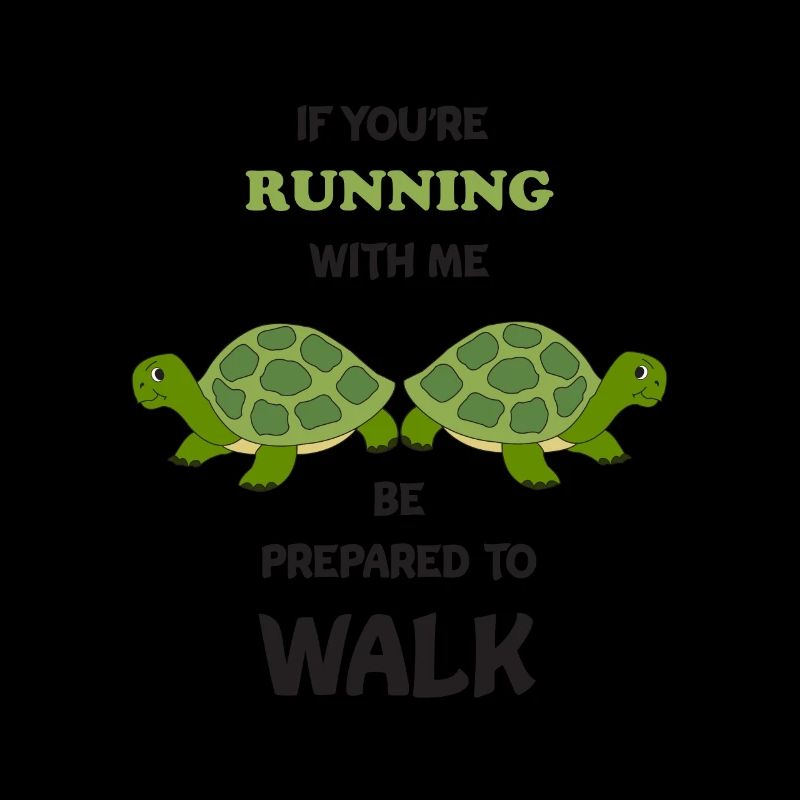 Running Funny Run Turtle Marathon Runner Gift