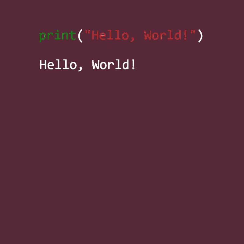 Hello World lustiges Geschenk Python Programmierer
