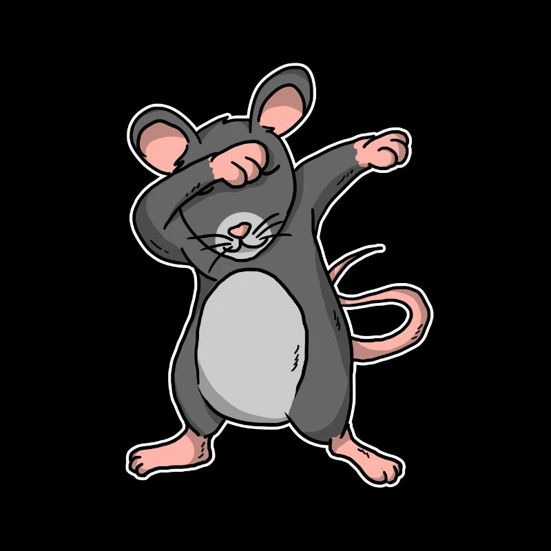 Funny Dabbing Rat Dab Dance Mouse Lover Gift