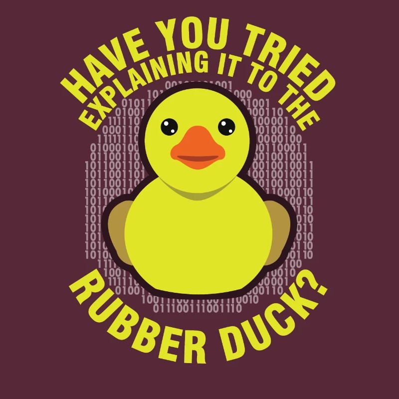 Funny Programming Rubber Duck for Debug Debugger