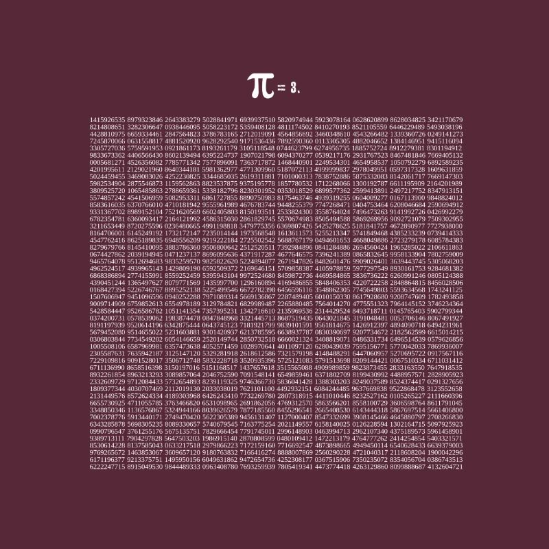 Math Pi 5000 Make Math Geek Idée cadeau