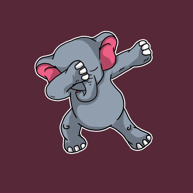 Funny Dabbing Elephant Dab Elephants Lover Gift