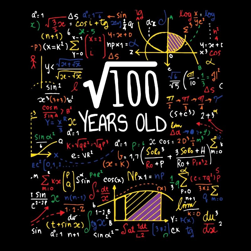 Square Root Of 100 - 10th Birthday Gift