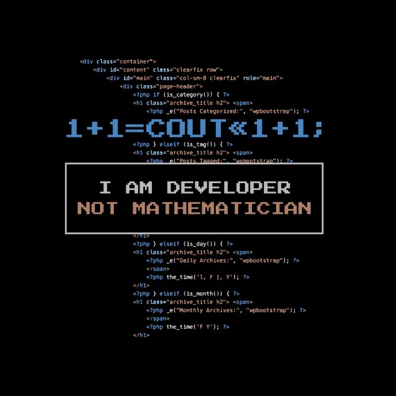 Funny developer saying no math ace