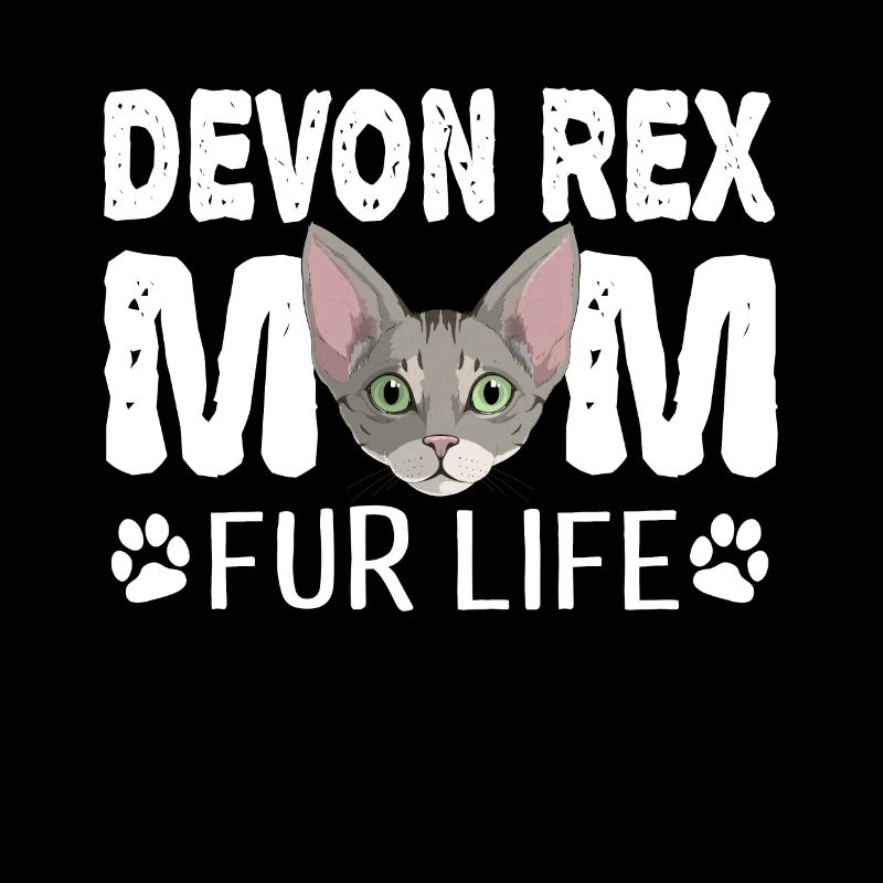 Devon Rex Cat Maman Fur Life Kitty Pun