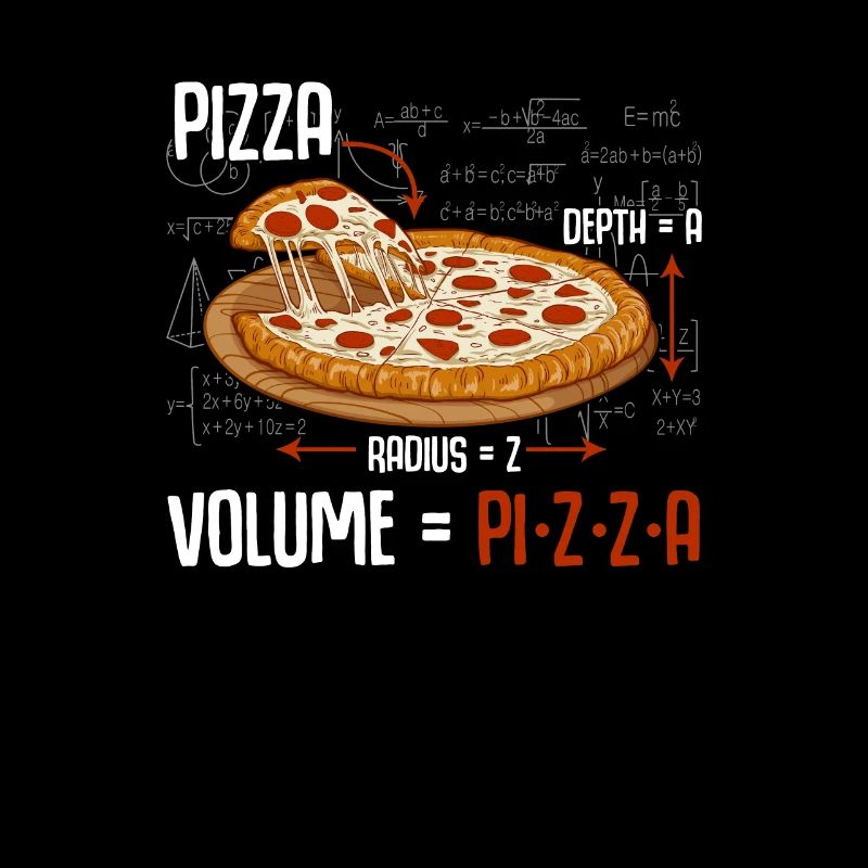 Pizza Mathematik Formel Physik Wissenschaft
