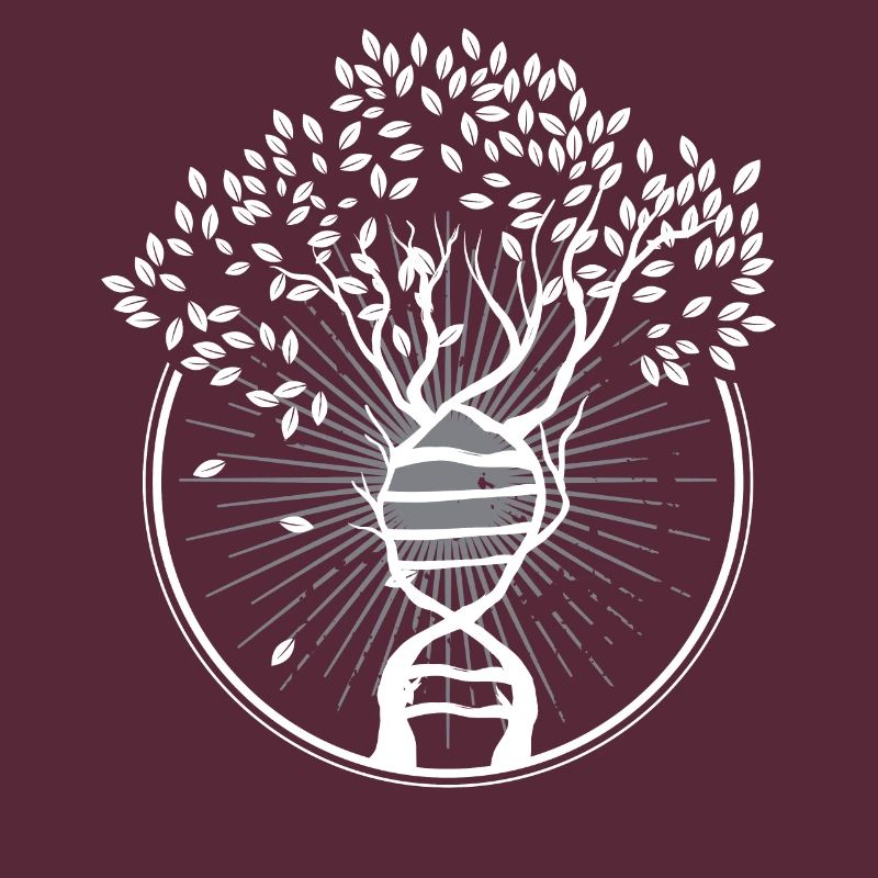 Tree gift, DNA design, Genetics design print