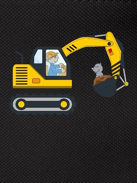 Bagger Baustelle Berufe Baggerfahrer Geschenk