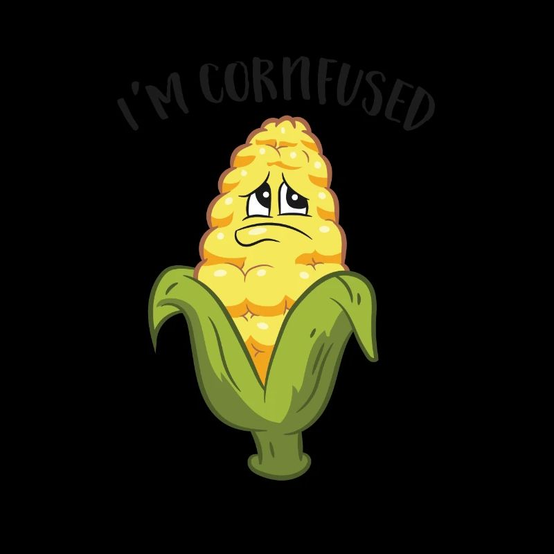 Funny Corn I'm Cornfused Meiskolben