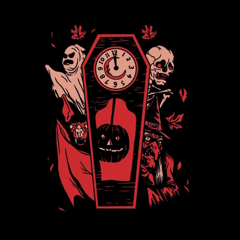 Spooky Coffin Clock : Minuit dans le royaume des monstres