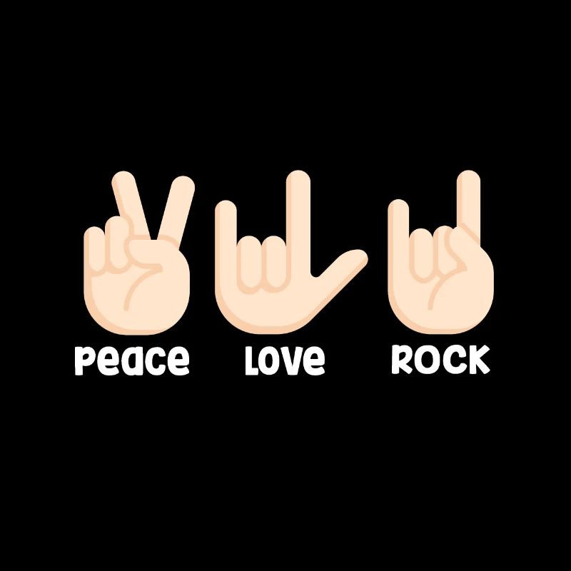 Peace love rock and roll