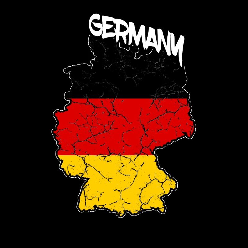 Germany German Flag Map Germany