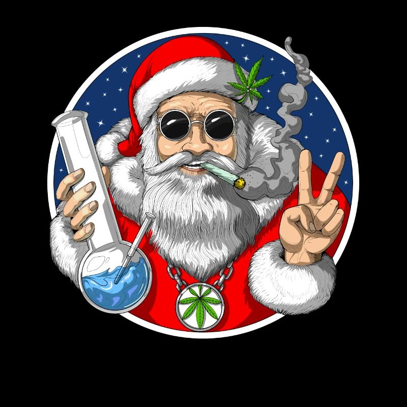 Santa Smoking Weed