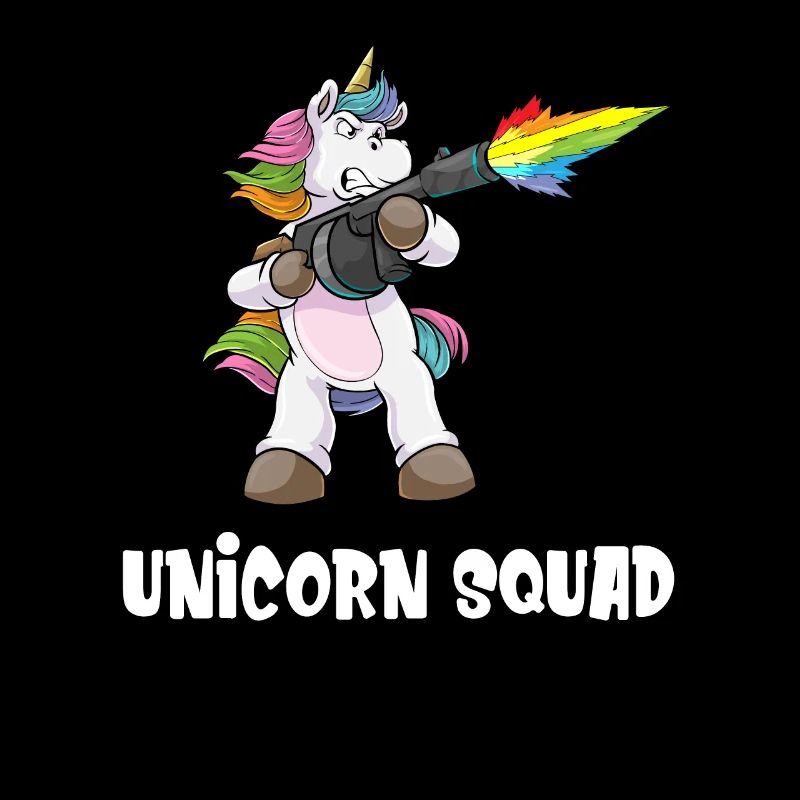 Einhorn Unicorn Squad Dabbing Pew Pew Rgenbogen