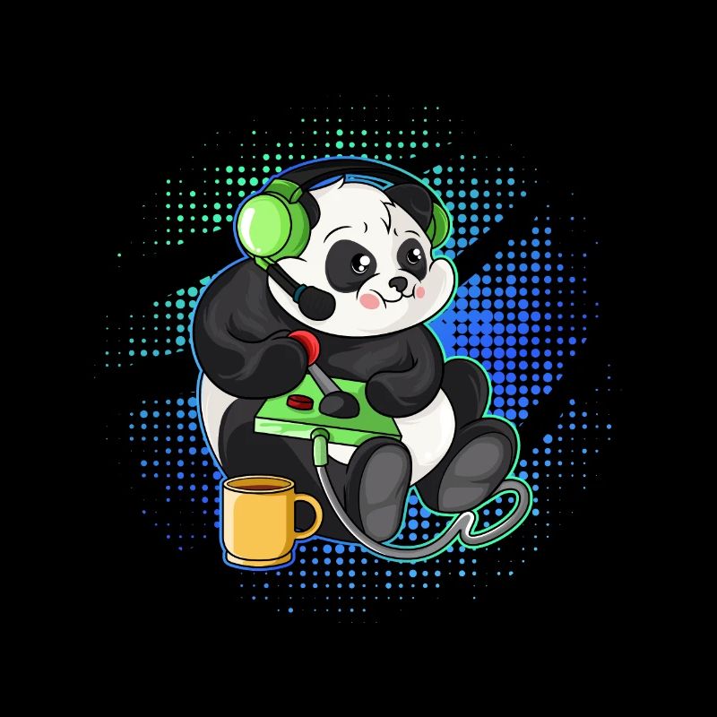 Panda Gaming Controller Gamer PC Geschenkidee