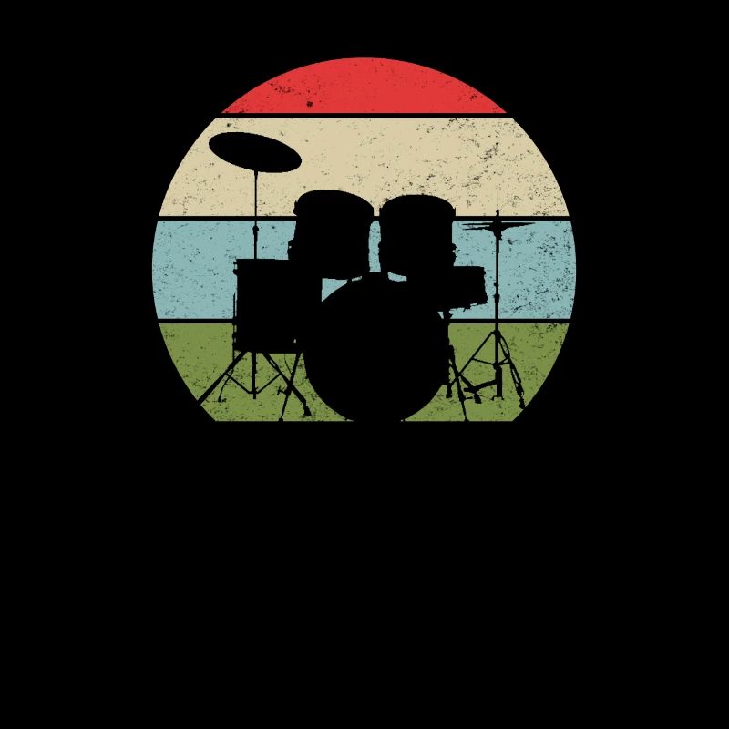 Batteur Percussion Retro Sunset Drumset