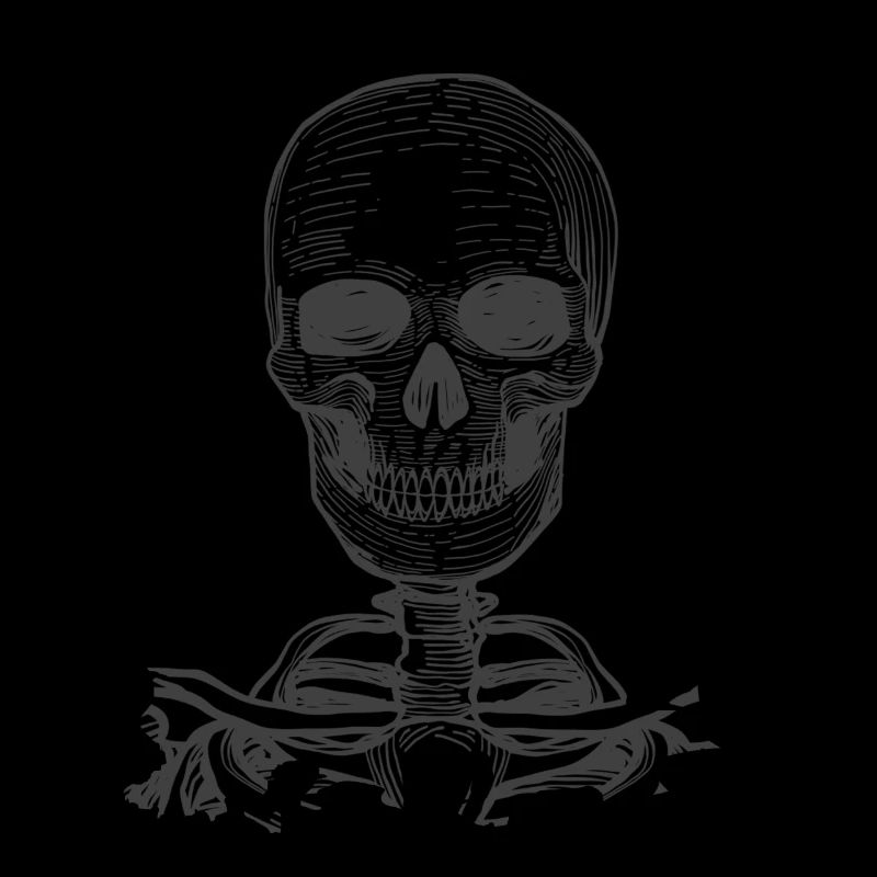 Skelett Skull mit Knochen