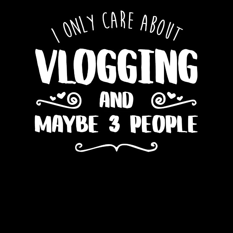 I Only Care About Vlogging FUNNY TEE SHIRT