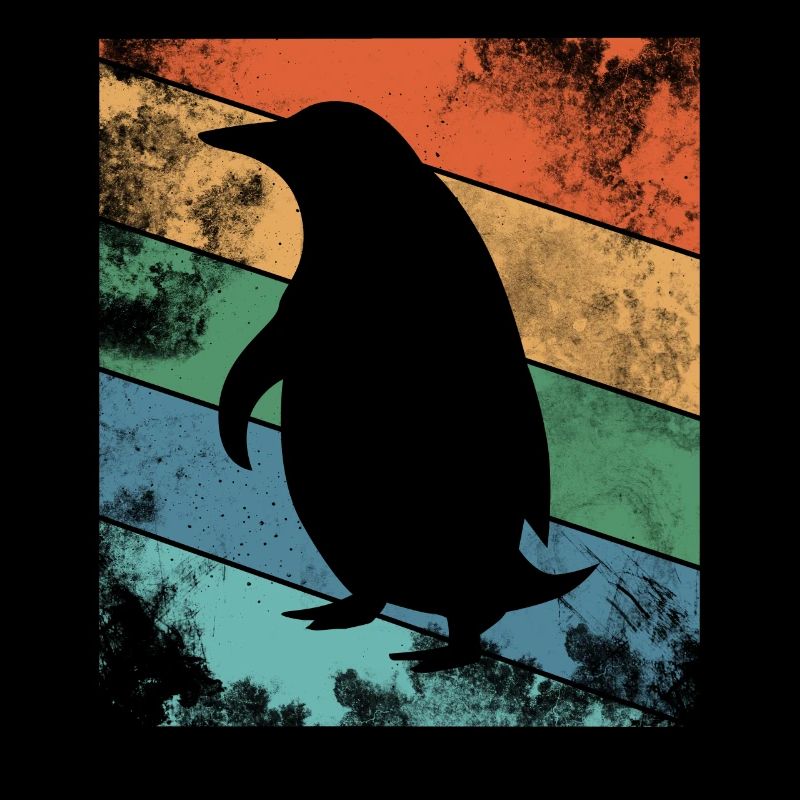 Retro Pinguin Bunt