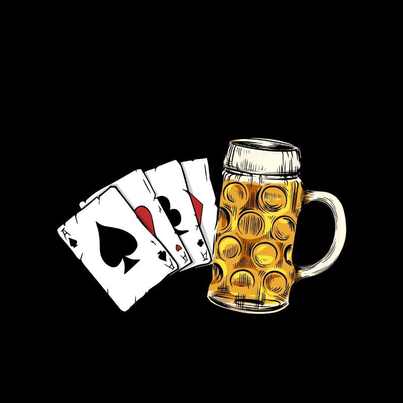 Doppelkopf und Bier deshalb bin ich hier