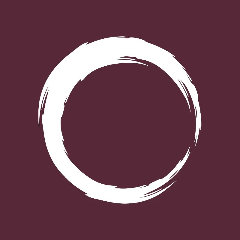 Circle line icon white