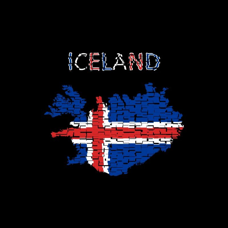 Drapeau de l'Islande - Art Design